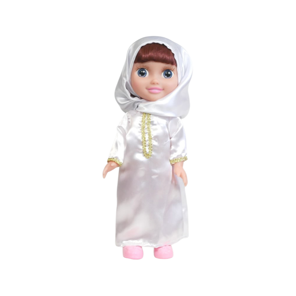 Grande poupée Fulah avec accessoires et chante Ya Tayba (Vêtements  islamiques blancs) - Jeu / jouet sur
